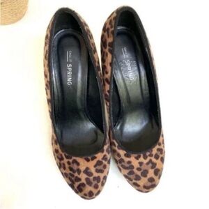 Call It Spring Leopard-Print Pointed Pumps - Brown & Black